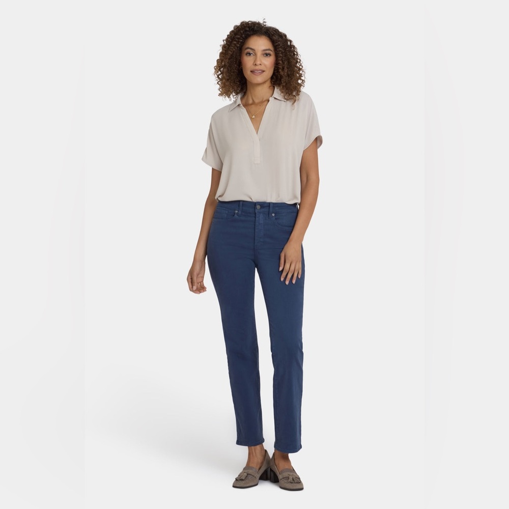 NYDJ Lift Tuck Technology Rustic Blue Casual Chino Pants size 12